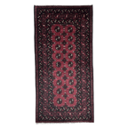 195 x 97 cm Hand-Knotted Afghan Bokhara Akche Rug
