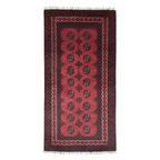 197 x 100 cm Hand-Knotted Afghan Bokhara Akche Rug