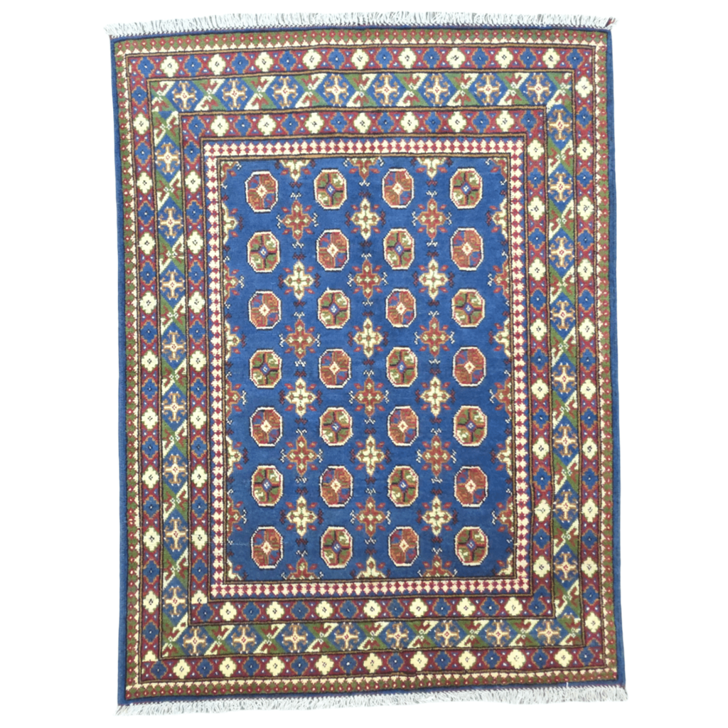 197 x 150 cm Hand-Woven Afghan Akche Rug