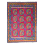 198 x 143 cm Hand-Woven Afghan Akche Rug