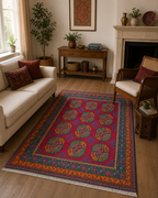 198 x 143 cm Hand-Woven Afghan Akche Rug