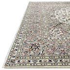 345 x 250 cm Hand Knotted Floral Ivory Kashan Persian Rug