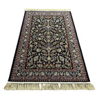Black and gold Persian rug detail