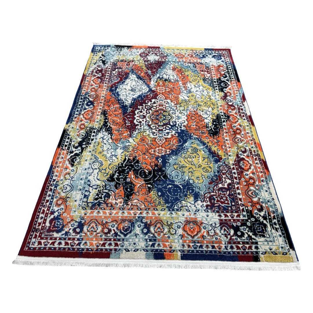 230 x 160 cm Color Burst Heritage Rug – Traditional Design with Modern Twist