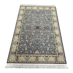Midnight blossom traditional rug detail
