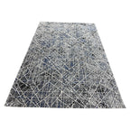 230 x 160 cm Silver Blueprint Crossline Designer Rug