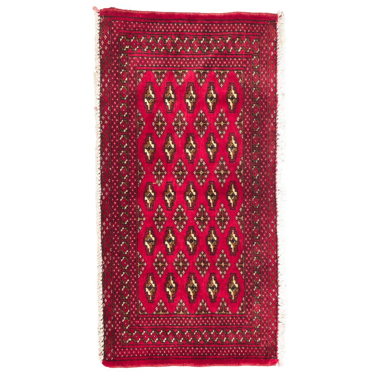 104 x 53 cm Hand-Knotted Persian Turkmen Rug