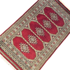 153 x 91 cm Hand Knotted Red Karachi Bokhara – Wool Rug