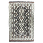 159 × 100 cm Hand-Woven Afghan Kilim Rug – Wool Flatweave