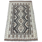 159 × 100 cm Hand-Woven Afghan Kilim Rug – Wool Flatweave