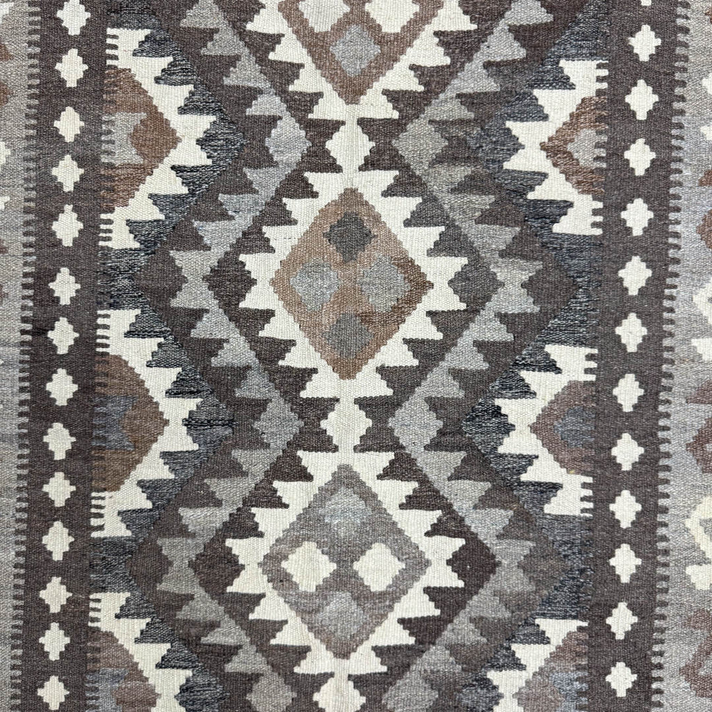 159 × 100 cm Hand-Woven Afghan Kilim Rug – Wool Flatweave