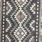 159 × 100 cm Hand-Woven Afghan Kilim Rug – Wool Flatweave