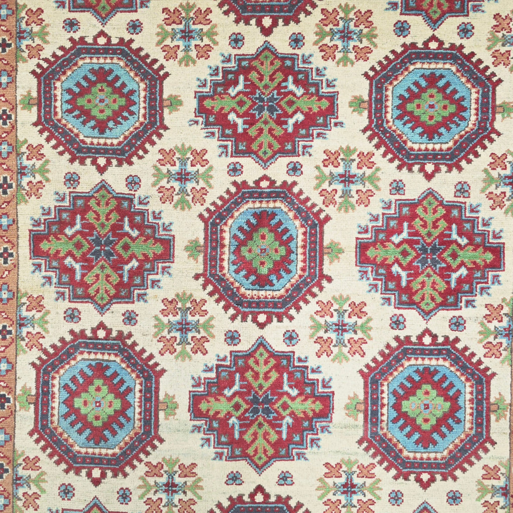 193 x 143 cm Hand Knotted Afghan Kazak Rug