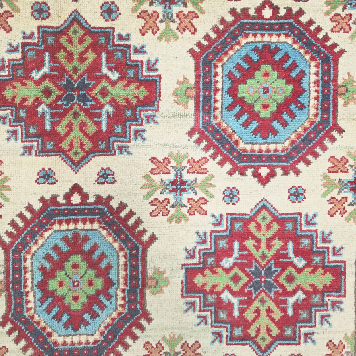 193 x 143 cm Hand Knotted Afghan Kazak Rug