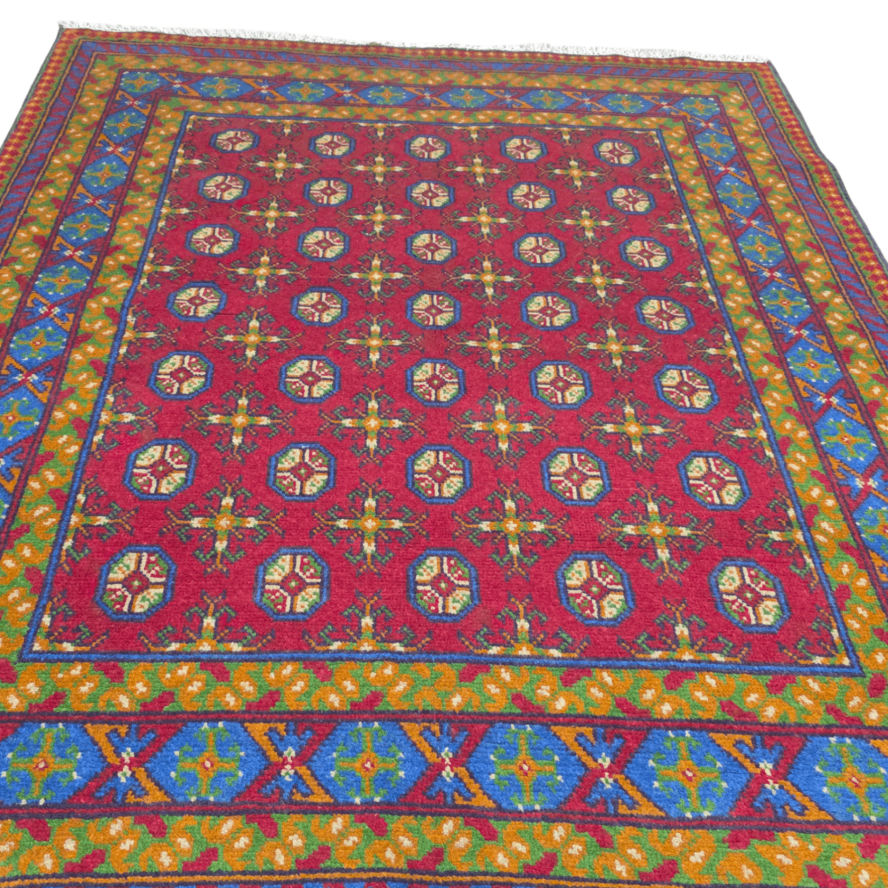 195 x 150 cm Hand-Woven Afghan Akche Rug