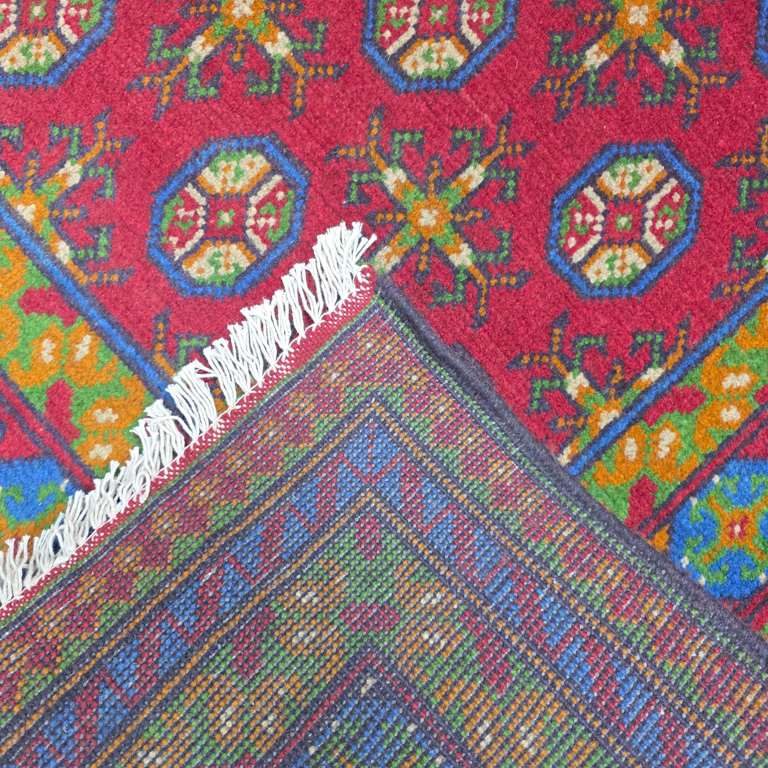 195 x 150 cm Hand-Woven Afghan Akche Rug
