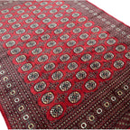 267 x 187 cm Hand-Knotted Red Karachi Bokhara – Wool Rug
