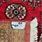 267 x 187 cm Hand-Knotted Red Karachi Bokhara – Wool Rug