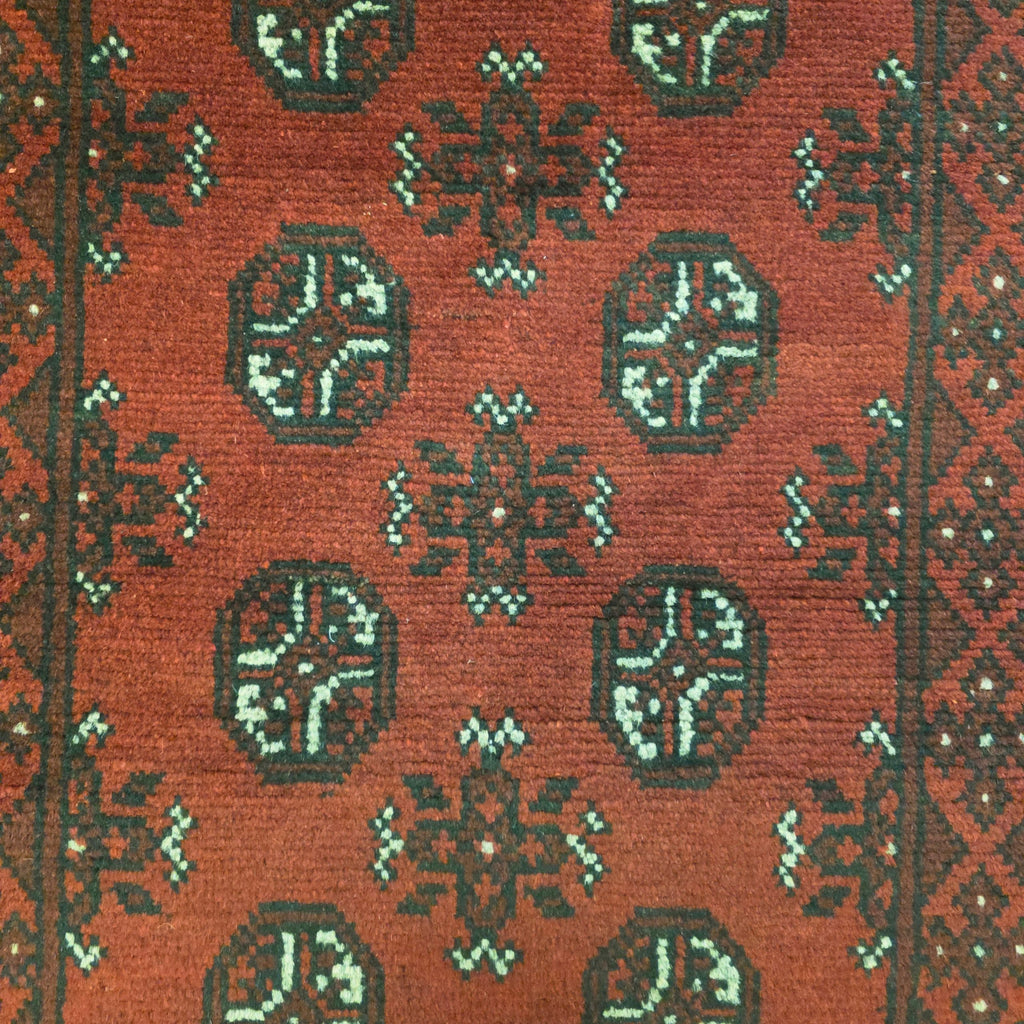 286 x 77 cm Red Afghan Bokhara Runner Rug