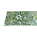 213 x 61 cm Olive Green & Cream Botanical Floral Runner Rug