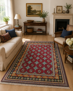 200 x 150 cm Hand-Woven Afghan Akche Rug