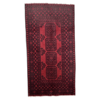 200 x 100 cm Hand-Knotted Afghan Akche Rug