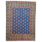 200 x 147 cm Hand-Woven Color Afghan Akche Wool Rug