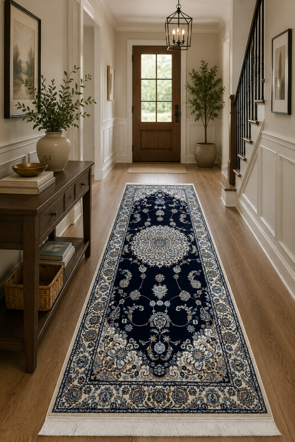 200 x 80 cm Persian Design Machine-Made Runner Rug