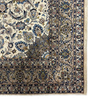 345 x 255 cm Hand Knotted Ivory Persian Fine Mashad Wool Rug