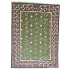 201 x 146 cm Hand-Woven Afghan Akche Rug
