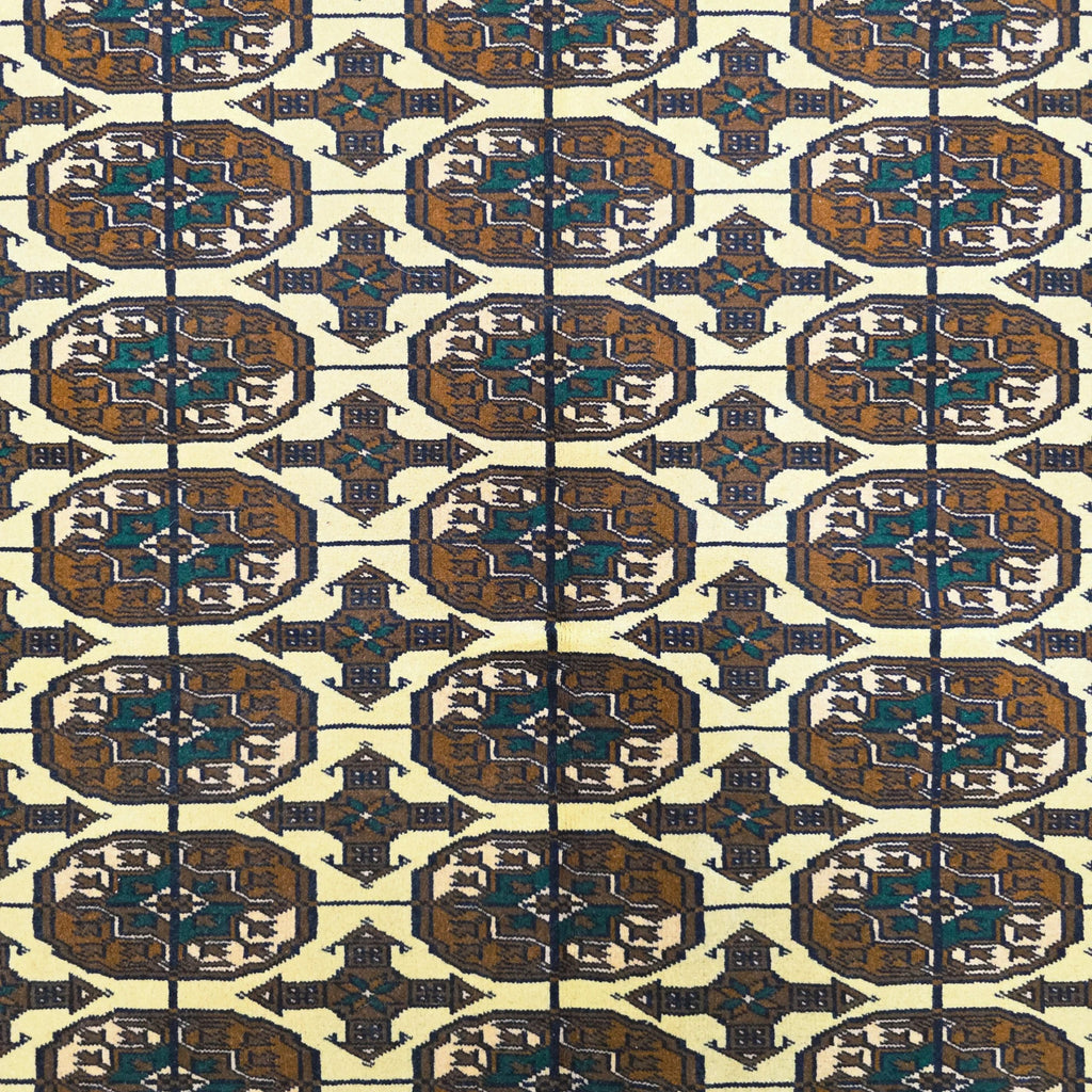183 x 120 cm Hand-Knotted Brown Afghan Bokhara Jamshidi – Wool Rug