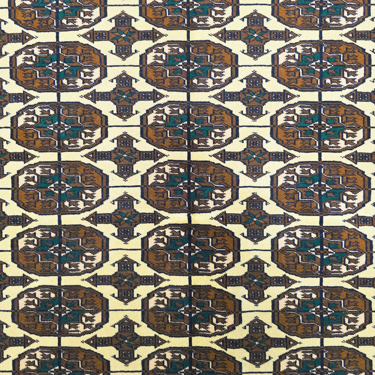 183 x 120 cm Hand-Knotted Brown Afghan Bokhara Jamshidi – Wool Rug