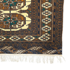 183 x 120 cm Hand-Knotted Brown Afghan Bokhara Jamshidi – Wool Rug