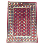 202 x 148 cm Hand-Woven Afghan Akche Rug