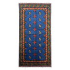 205 x 105 cm Hand-Knotted Afghan Akche Rug