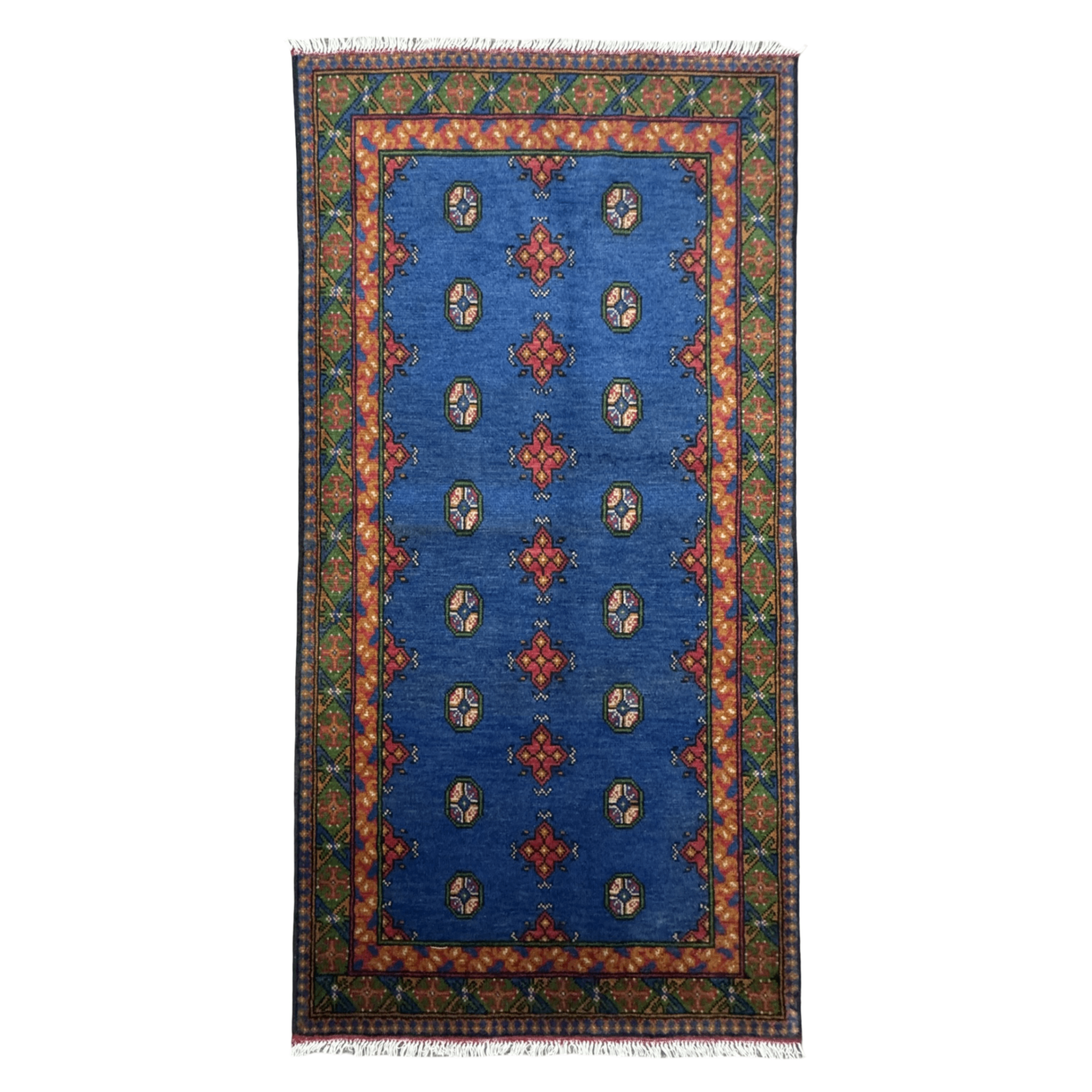 205 x 105 cm Hand-Knotted Afghan Akche Rug