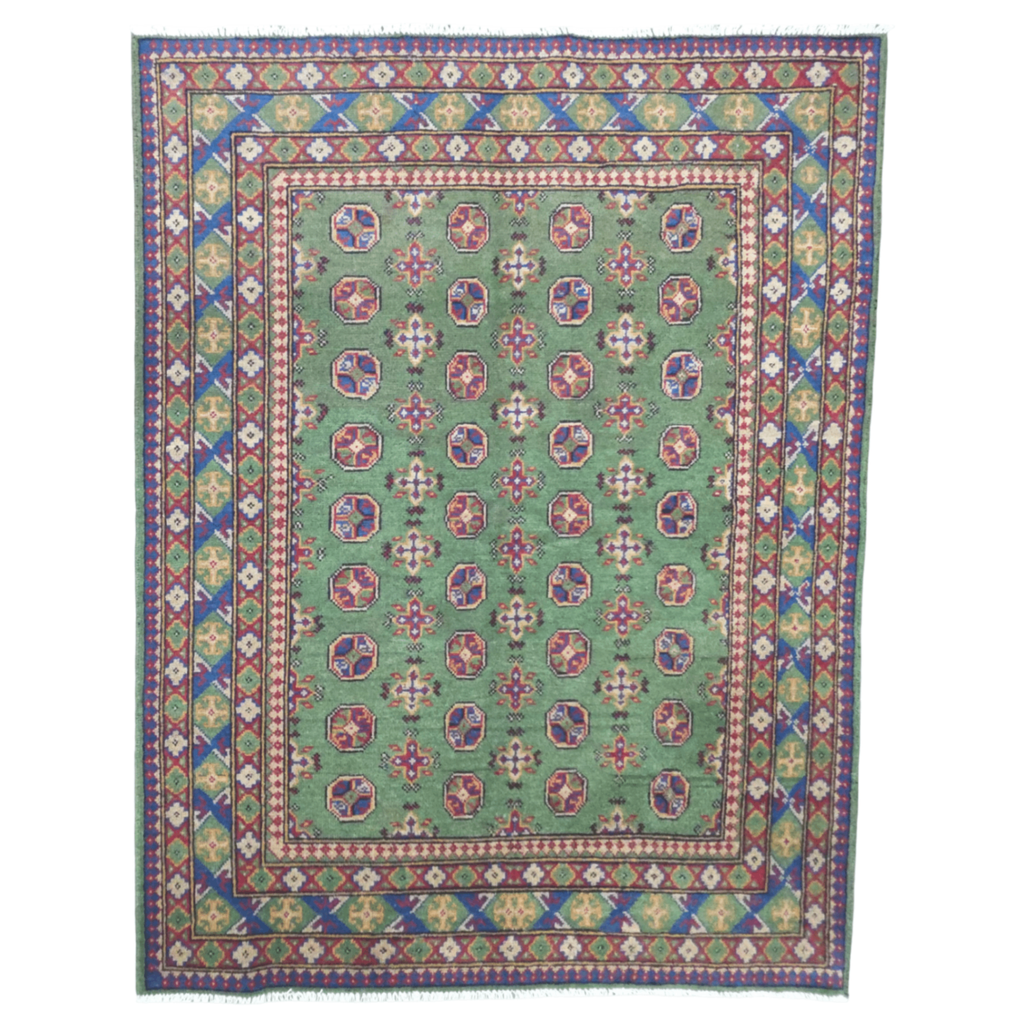 205 x 153 cm Hand-Woven Afghan Akche Rug