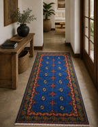 205 x 105 cm Hand-Knotted Afghan Akche Rug