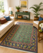 205 x 153 cm Hand-Woven Afghan Akche Rug