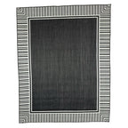 220 x 160 cm Black/Grey Reversible Indoor/Outdoor Rug