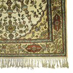 130 x 75 cm Hand Knotted Indian Silk Jaipur Oriental Rug