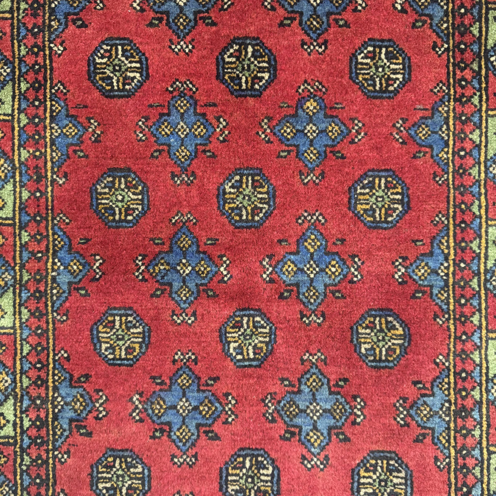 195 x 105 cm Hand-Knotted Afghan Akche Rug