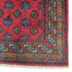 195 x 105 cm Hand-Knotted Afghan Akche Rug
