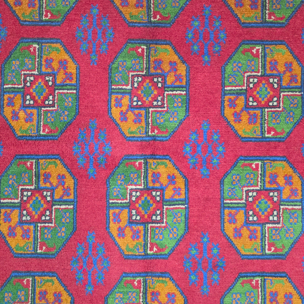 198 x 143 cm Hand-Woven Afghan Akche Rug