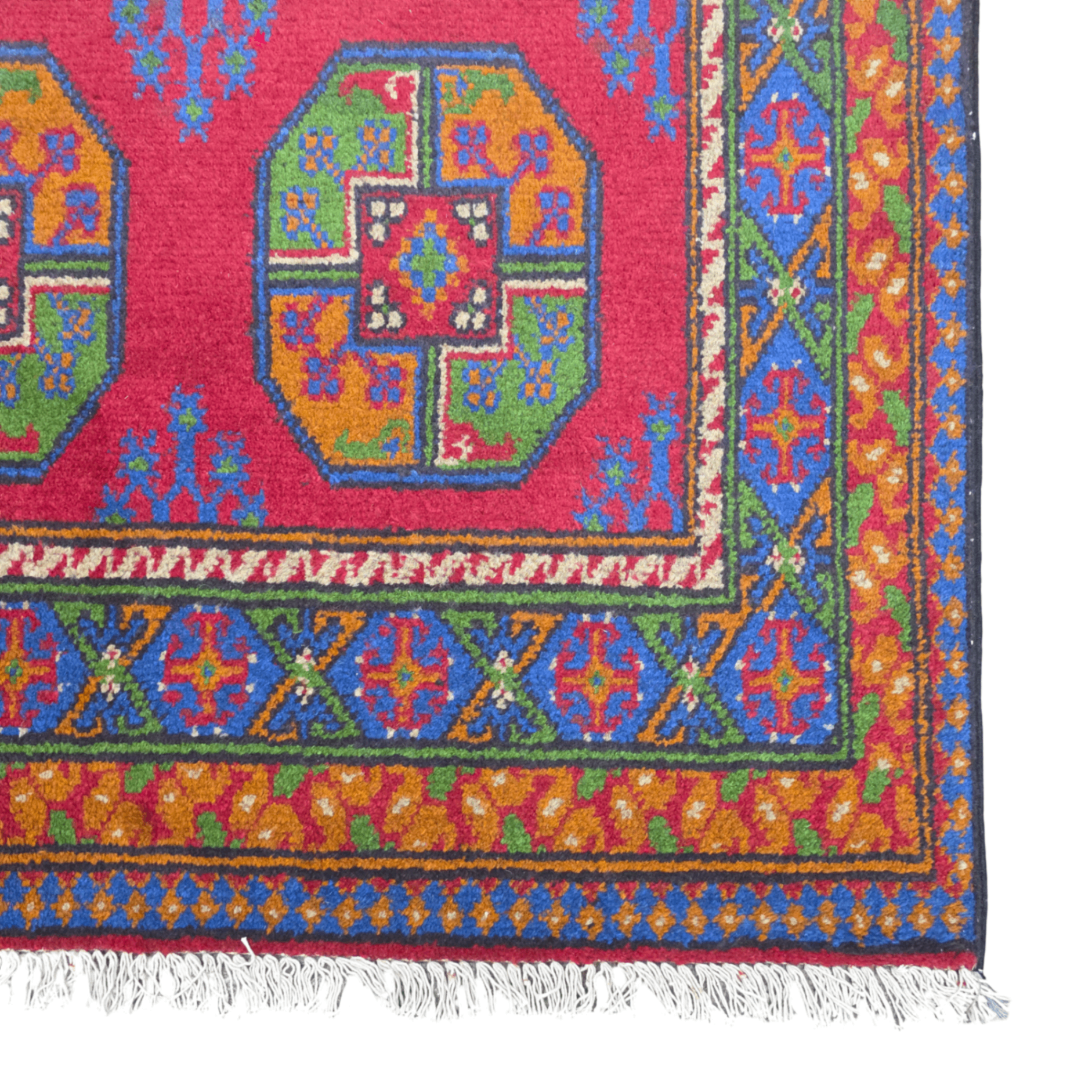 198 x 143 cm Hand-Woven Afghan Akche Rug