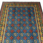 200 x 151 cm Hand-Knotted Color Afghan Akche – Wool Rug