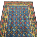 200 x 151 cm Hand-Knotted Afghan Akche Rug