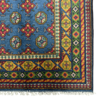 200 x 151 cm Hand-Knotted Color Afghan Akche – Wool Rug