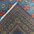 200 x 151 cm Hand-Knotted Afghan Akche Rug