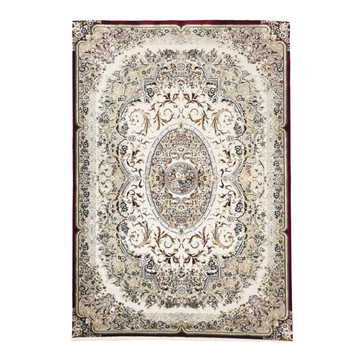 230 x 160 cm Persian Isfahan Design Machine Made Rug